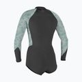 Costum de wetsuit pentru femei O'Neill Bahia 2/1 Front Zip Short Spring graphite/ mirage tropical 2