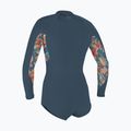 Spumă de înot pentru femei O'Neill Bahia 2/1 Front Zip Short Spring Copen blue/painted tropics/copen blue 2