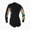 Spumă de înot pentru femei O'Neill Bahia 2/1 Front Zip Short Spring black/mikah floral/black 2