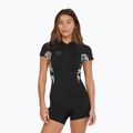 O'Neill Bahia 2/1 mm Front Zip Spring negru/ micah floral/ negru costum de wetsuit pentru femei