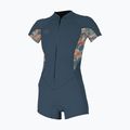 O'Neill Bahia 2/1 mm Front Zip Spring costum de wetsuit pentru femei copen albastru/ painted tropics/ copen albastru