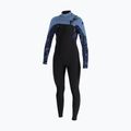 Costum de înot pentru femei O'Neill Epic 5/4 mm Chest Zip Full black/stormy palm/faded denim