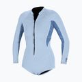 Costum de înot pentru femei O'Neill Bahia 2/1 mm Front Zip Short Spring chambray blue/surf abstract
