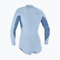 Costum de înot pentru femei O'Neill Bahia 2/1 mm Front Zip Short Spring chambray blue/surf abstract 2