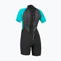 Costum de înot pentru femei O'Neill Reactor-2 2mm Back Zip SS Spring IS7 black/light aqua 2