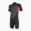 Costum de înot pentru copii O'Neill Youth Reactor-2 2mm Back Zip SS Spring black/berry