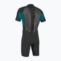 Costum de înot pentru copii O'Neill Youth Reactor-2 2mm Back Zip SS Spring black/tide pool 2