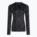 Bluză termică damă Surfanic Cozy Limited Edition Crew Neck black zebra 4