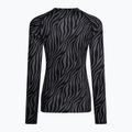 Bluză termică damă Surfanic Cozy Limited Edition Crew Neck black zebra 5