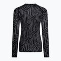 Longsleeve termoactiv pentru femei Surfanic Cozy Limited Edition Crew Neck black zebra 5