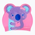 Cască de înot pentru copii  Speedo Plain Moulded Silicone pink