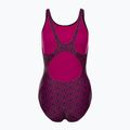 Speedo Boomstar Allover Muscleback Costum de baie o singură bucată pentru femei Negru Roz 68-12299B344 2