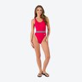 Speedo Belted Deep U-Back pentru femei costum de baie dintr-o bucată roșu 12363F338 2