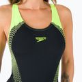 Speedo Fit Laneback costum de baie pentru femei negru/galben 68-11389F344 4