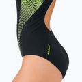 Speedo Fit Laneback costum de baie pentru femei negru/galben 68-11389F344 5