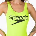 Costum de baie întreg pentru femei Speedo Logo Deep U-Back F381 galben 12369F381 4