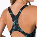 Speedo Boom Logo Allover Medalist Costum de baie o singură bucată pentru femei F888 Negru/Albastru 12199F888 4