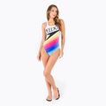 Speedo Retro Placement Medalist costum de baie o bucată pentru femei, alb 68-12199G072 2
