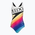 Speedo Retro Placement Medalist costum de baie o bucată pentru femei, alb 68-12199G072 6