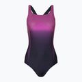 Speedo Digital Placement Medalist pentru femei costum de baie dintr-o bucată albastru marin și violet 68-12199G701