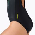 Speedo Digital Placement Medalist pentru femei costum de baie dintr-o bucată negru și albastru 68-12199G702 7