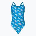 Speedo Flipper Phone Allover Vback pentru copii costum de baie dintr-o bucată albastru 68-12846