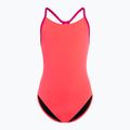 Speedo Lane Lane Line Back Solid roz 68-13441 costum de baie o piesă pentru copii