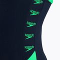 Speedo Boom Logo Splice Muscleback costum de baie dintr-o singură piesă pentru femei albastru marin-verde 68-12900 4