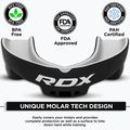 Protecție maxilar pentru copii RDX Mouth Junior black/white 3