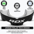 Protecție maxilar RDX Mouth black/white 3