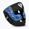 Cască de box RDX New Aura F17 Head black/blue 2
