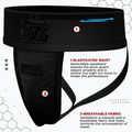 Protecție zonă intimă RDX Groin Guard Supporter H1 full black 4