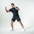 Pantaloni scurți de antrenament RDX T16 black/grey 12