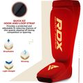 Apărători pentru tibie RDX Hosiery Shin Instep Foam red/white 2