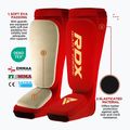 Apărători pentru tibie RDX Hosiery Shin Instep Foam red/white 4