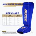 Apărători pentru tibie RDX Hosiery Shin Instep Foam blue/white 5