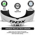 Protector maxilar RDX Mouth Guard white/black 4