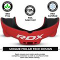 Protector maxilar RDX Mouth Guard black/red 3