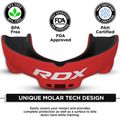 Protector maxilar RDX Mouth Guard black/red 5
