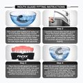 Protector maxilar RDX Mouth Guard black/red 6