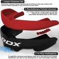 Protector maxilar RDX Mouth Guard red/black 3
