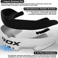 Protecție maxilar pentru copii RDX Mouth Junior white/black 2