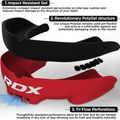Protecție maxilar pentru copii RDX Mouth Junior red/black 2