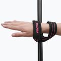 Benzi pentru ridicarea greutăților RDX Weight Lifting 8 Figure Strap pink 3