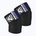 Apărători pentru genunchi RDX KR11 Gym Knee Wrap black/blue