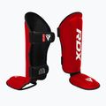 Apărători de tibii și picioare RDX T1 Shin Instep Molded King red/white 2