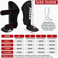 Apărători pentru tibie RDX T1 Shin Instep Guards red/white 8