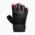 Mănuși de antrenament RDX L4 Finger Weightlifting Leather red/black 3