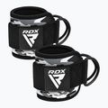 Curele cu cârlig pentru gleznă RDX A4 Ankle Straps For Gym Cable Machine grey