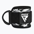 Curele cu cârlig pentru gleznă RDX A4 Ankle Straps For Gym Cable Machine grey